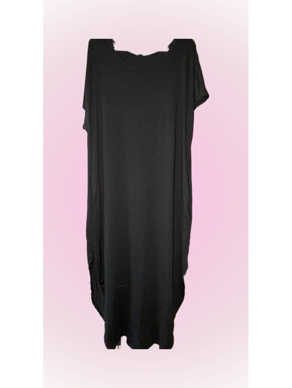 Womens NWOT Long Black Stretchy Dress with Pockets by SHEIN